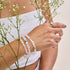 Rainbow White | .925 Sterling Silver | Mermaid Glass Bead Bracelet